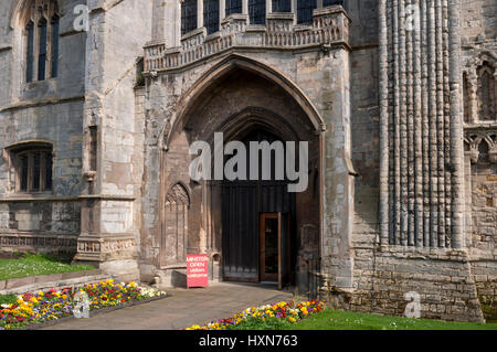 The West Door, King`s Lynn Minster (St Margaret`s), Norfolk, England, UK Stock Photo